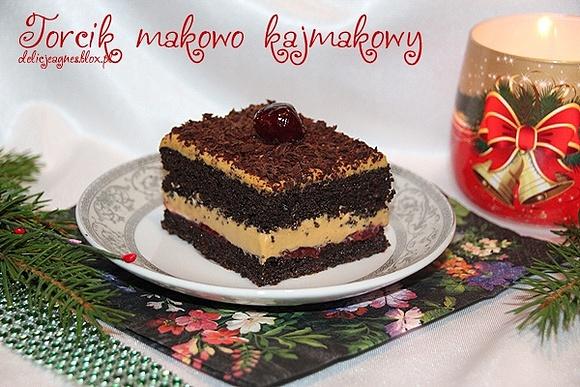 Torcik makowo-kajmakowy