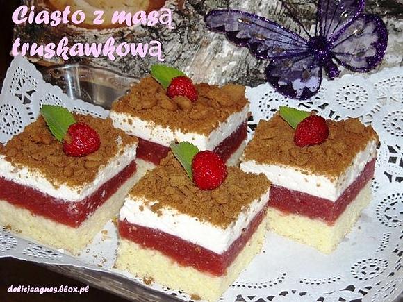 Ciasto z truskawkową masą