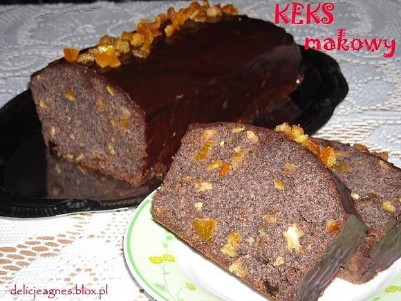 Keks makowy