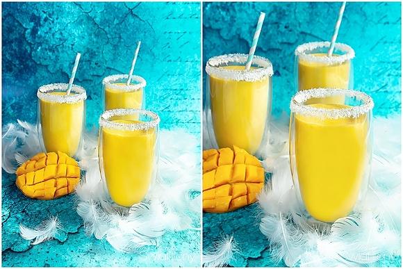 Koktajl z mango i mlekiem kokosowym