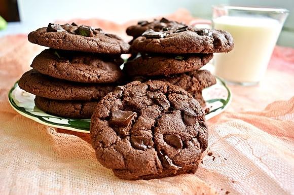 Czekoladowe ciasteczka brownie