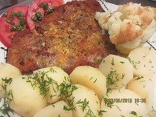 Schabowy w koperku