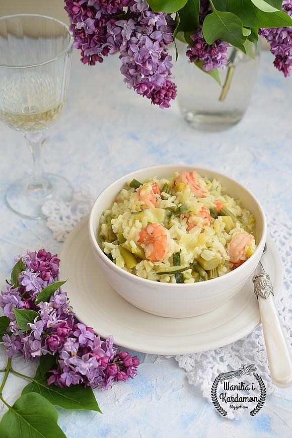 Risotto z krewetkami
