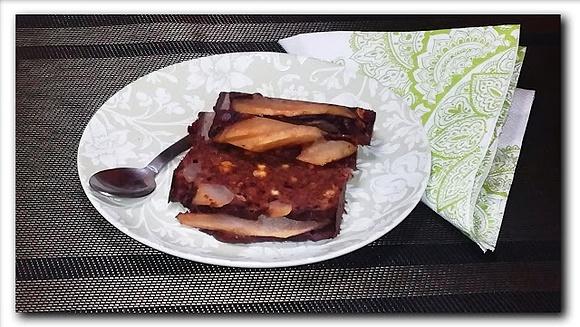 Ciasto czekoladowe z owocami