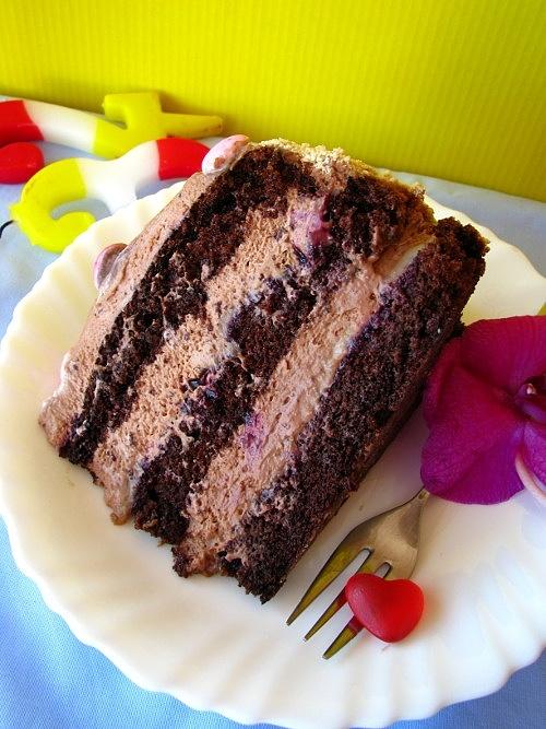 Tort czekoladowo-bananowy