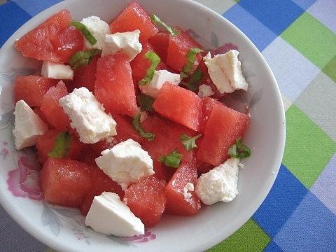 Sałatka z arbuza i fety