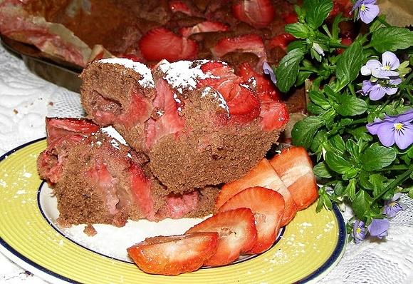 Truskawkowy ucieraniec szybkie i łatwe ciasto