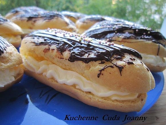 Eklerki z kremem mascarpone