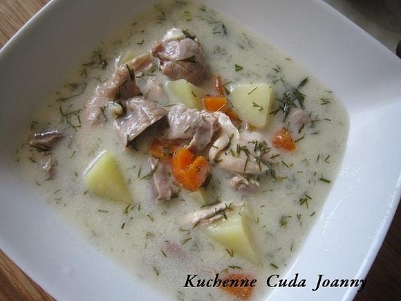 Zupa koperkowa z żołądkami