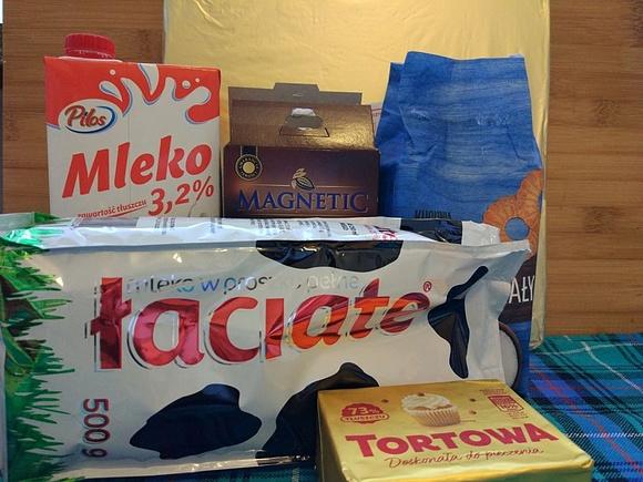 Wafle kakaowe z mleka w proszku