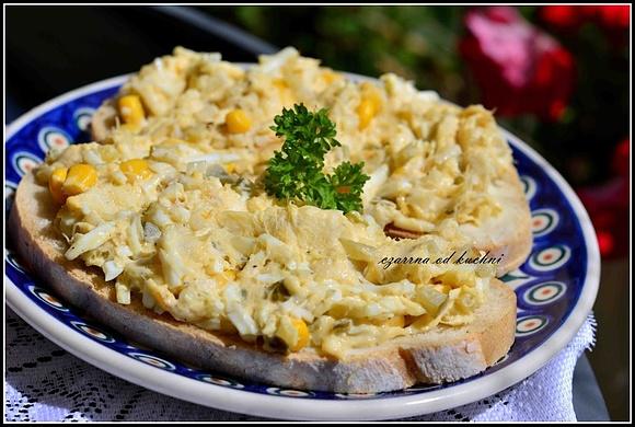 Pasta rybna z kukurydzą