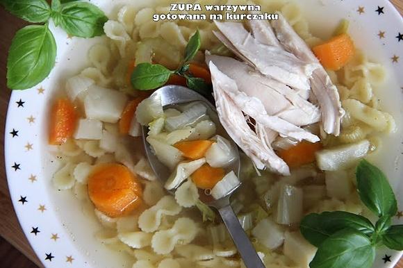 Zupa warzywna z kurczakiem
