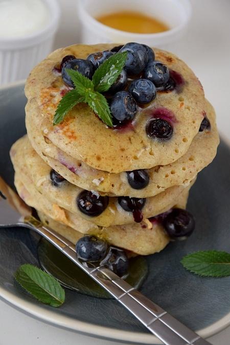 Pancakesy z borówkami