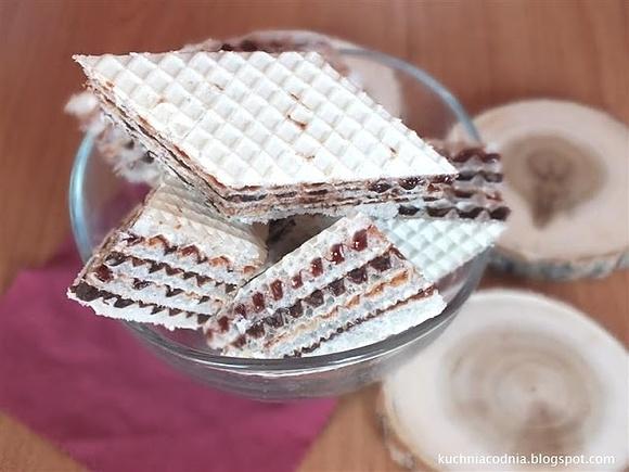 Wafle migdałowo-kakaowe