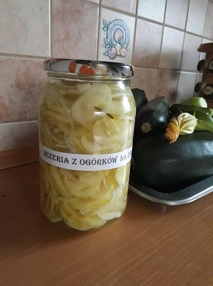 Mizeria z ogórków na zimę
