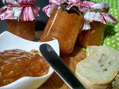Dżem brzoskwiniowy z nektarynką i sokiem z pomarańczy