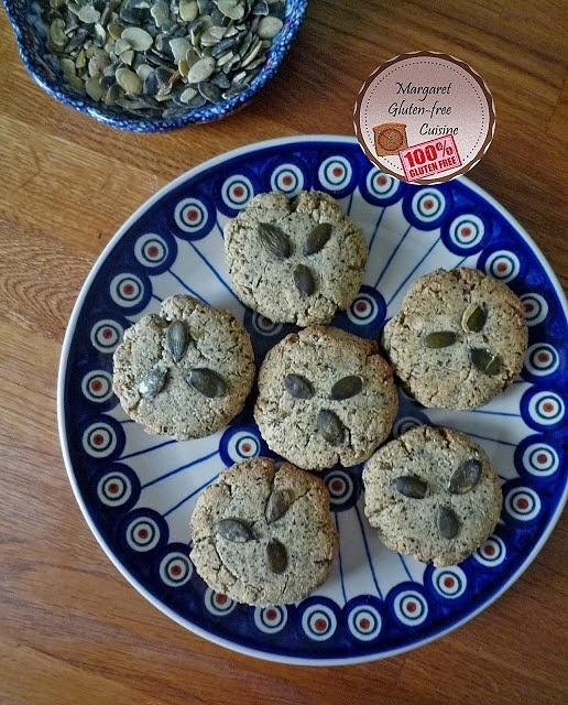 Ciastka z pestek dyni bezglutenowe i bez jajek