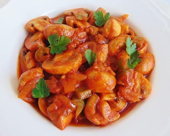 Pieczarki w orientalnym sosie