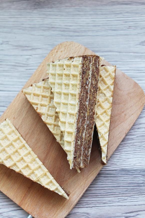 Czekoladowo bakaliowe wafle andruty bez cukru