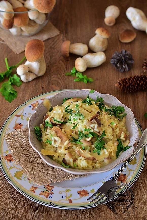 Risotto z borowikami, parmezanem i masełkiem truflowym
