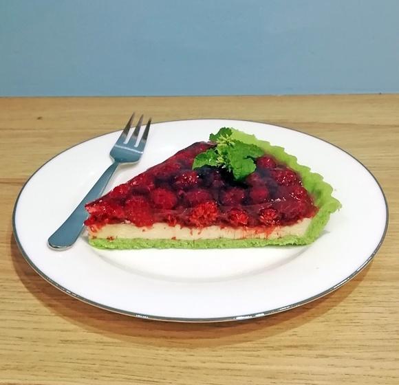 Tarta śmietankowo-malinowa