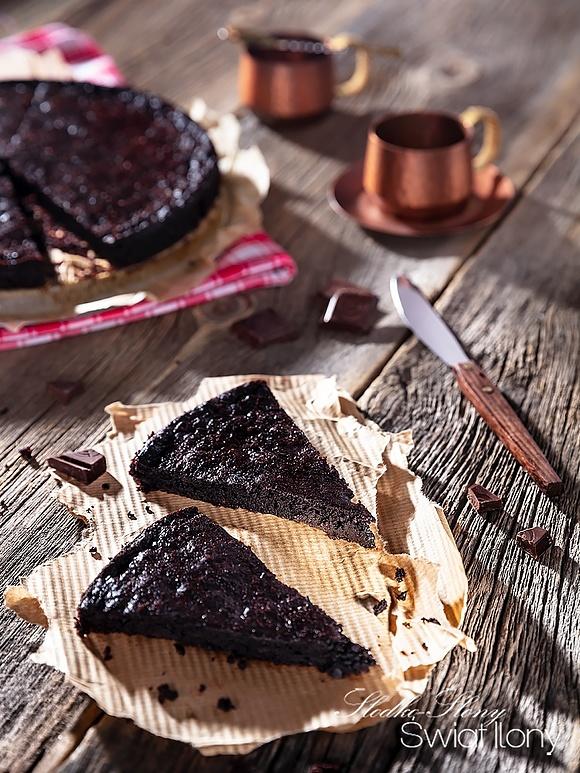 Bananowe brownie szybkie bez miksera, masła i mąki