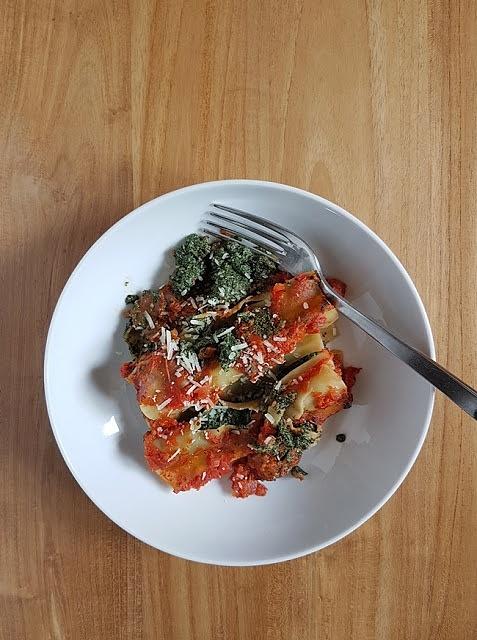 Cannelloni ze szpinakiem