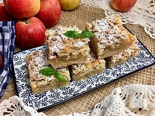 Szarlotka - ciasto kruche na smalcu