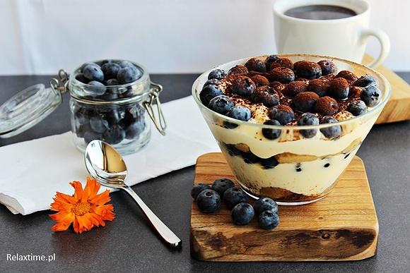 Tiramisu z borówkami