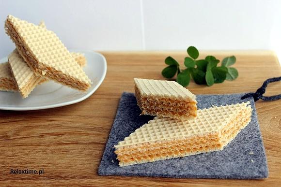 Wafle z masą krówkową najprostsze i najsmaczniejsze