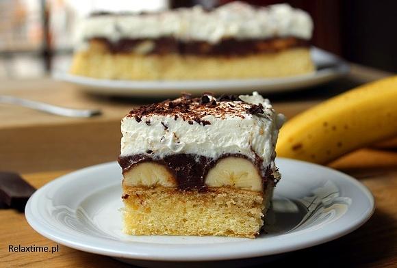 Ciasto z czekoladą i bananami - szybkie i łatwe