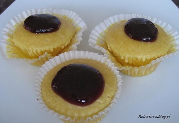 Waniliowe muffiny sernikowe