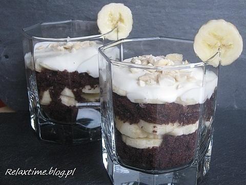 Deser czekoladowo-bananowy