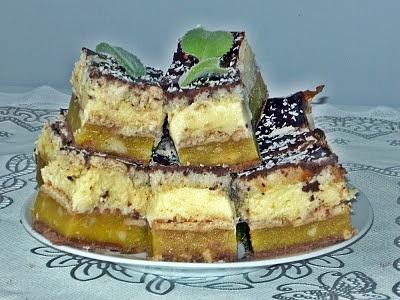 Ciasto serowo-jabłkowe bez pieczenia