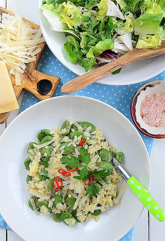 Risotto z bobem