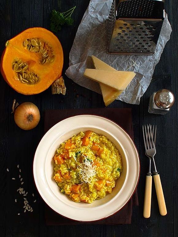 Risotto z pieczoną dynią