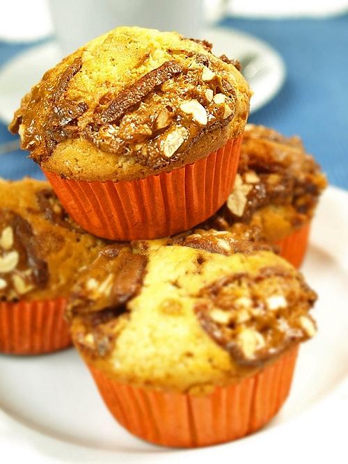 Muffiny ze snickersami czekoladowe chwile zapomnienia