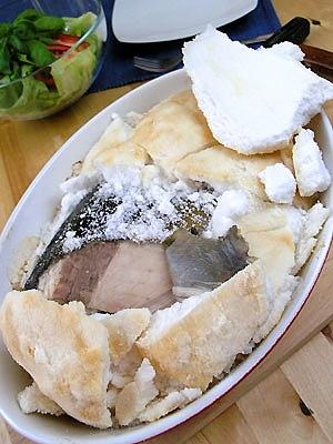Ryba pieczona w soli