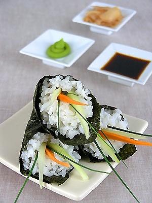 Temaki z sushi z warzywami