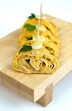 Omlet japoński z porem