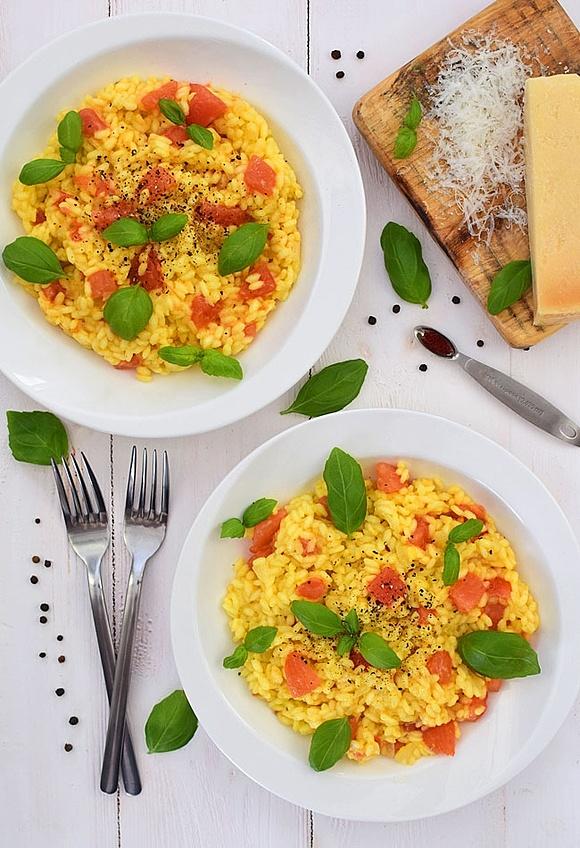 Risotto pomidorowo-bazyliowe