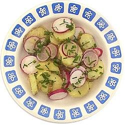 Ziemniaki z rzodkiewką w sosie vinaigrette