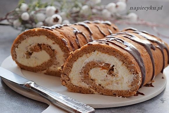 Rolada dyniowa z mascarpone