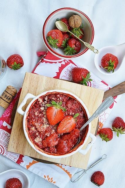 Truskawkowe crumble