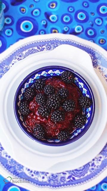 Sorbet jeżynowy z białym winem