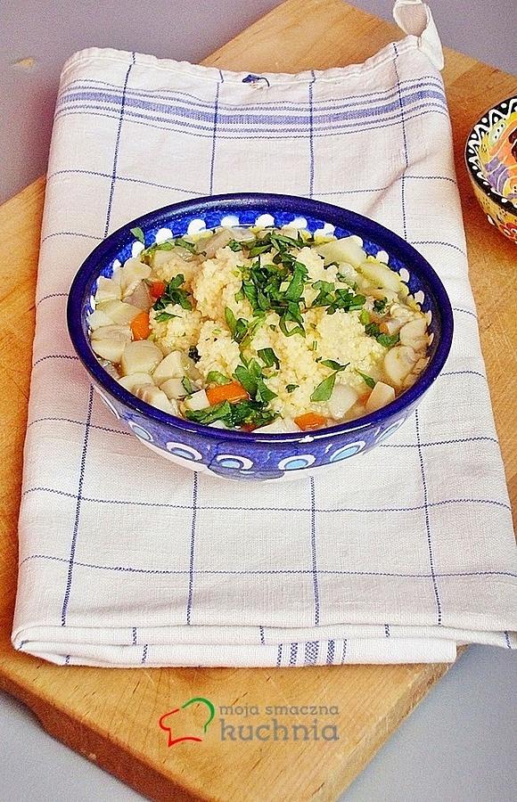 Pieczarkowa z kuskusem
