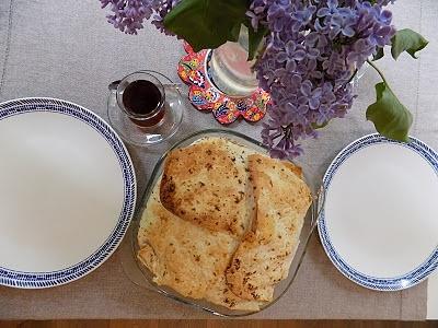 Azerbejdżański plow w lawaszu korzenny shakh plov