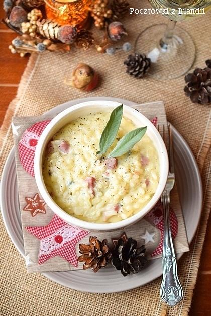Risotto z szałwią i serem Bleu d’Auvergne