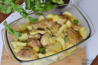 Musztardowy kurczak zapiekany z ziemniakami