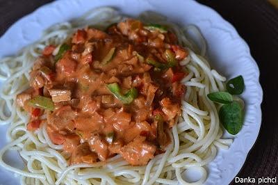 Spaghetti z kurczakiem